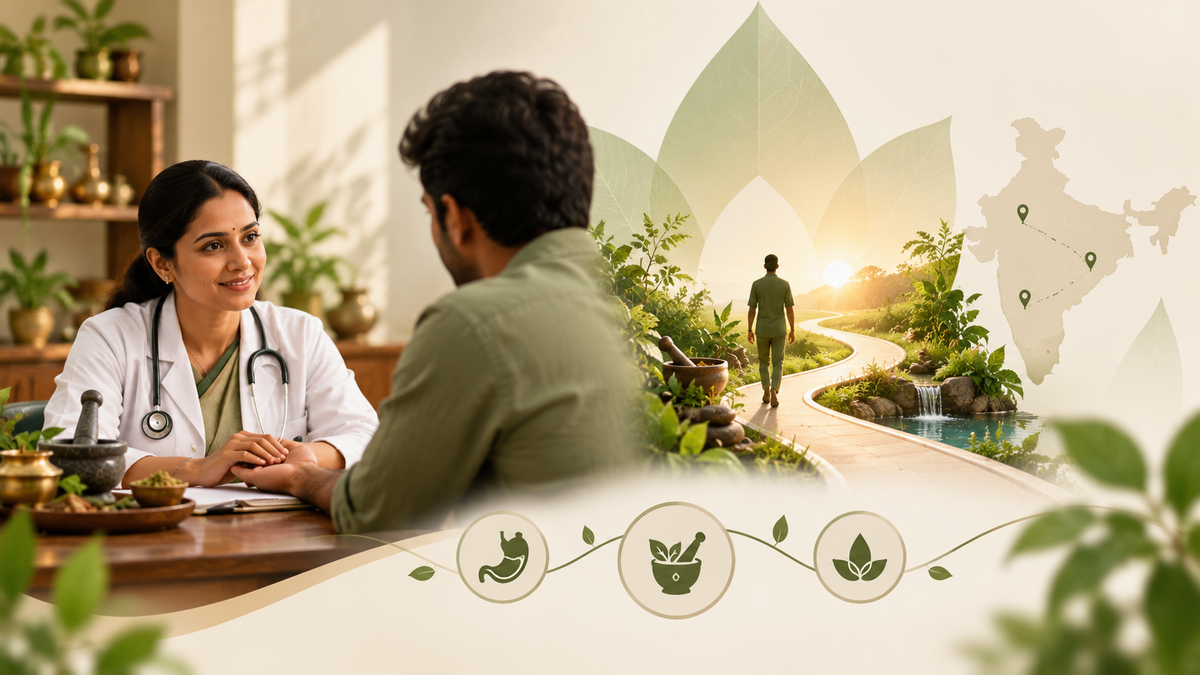Ayurvishwa doctor on a consultation call